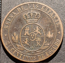 2 1/2 Centimos 1868 Om Segovia