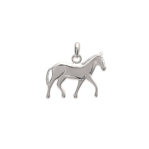 Pendentif cheval argent - cheval, en