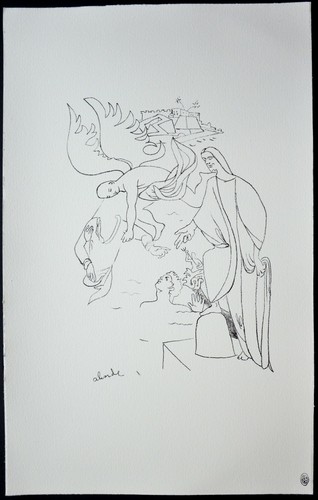 Lithographie jean cocteau - lithographie,
