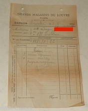 Ancienne FACTURE d'août 1924