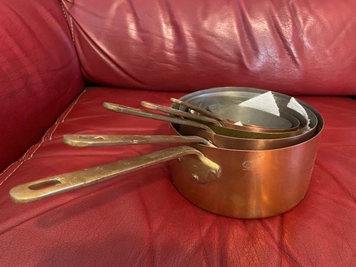 Lot casseroles cuivre - lot, en