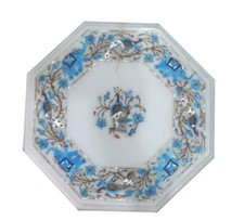 12 " Pietra Dura Floral Paon