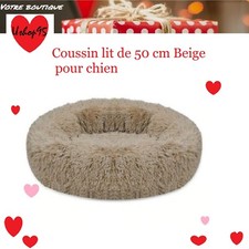 Coussin 50cm couchage Chien Chat Matelas Panier Lavable chaud Beige clair