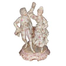 Groupe Figurine Couple De Marquis en porcelaine de Volkstedt group porcelain