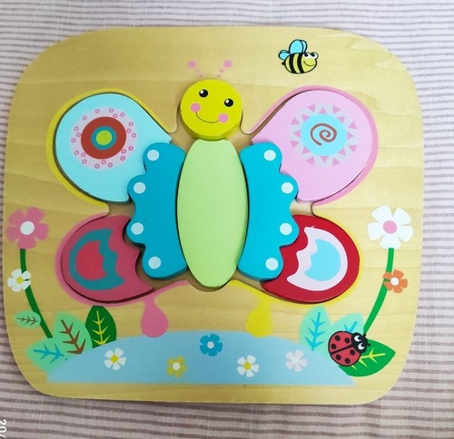 Puzzle bois papillon - puzzle,