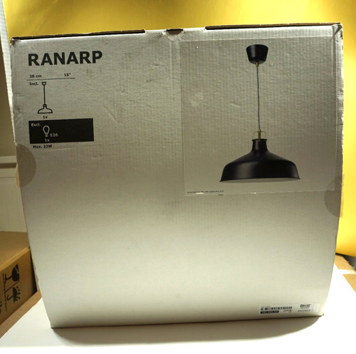 Ikea hanging black pendant - ikea,