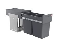 HAILO Tandem 30 retirez Poubelle de cuisine porte à charnières 30 unités double