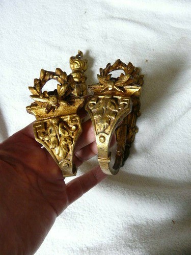 Anciens ornements bronze dore - ornements,