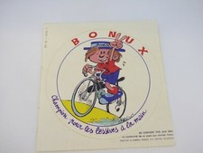 AUTOCOLLANT / STICKER - BONUX - LA LESSIVE DU TOUR DE FRANCE - GARÇON - BOY -