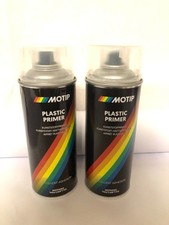 LOT DE 2 BOMBE DE PEINTURE PRIMAIRE PLASTIQUE DE MARQUE MOTIP (1.1278)