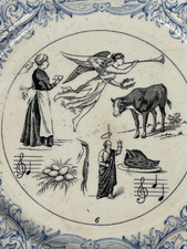 Ancienne assiette rébus