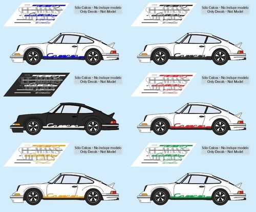 Décal porsche 911 carrera - décal,
