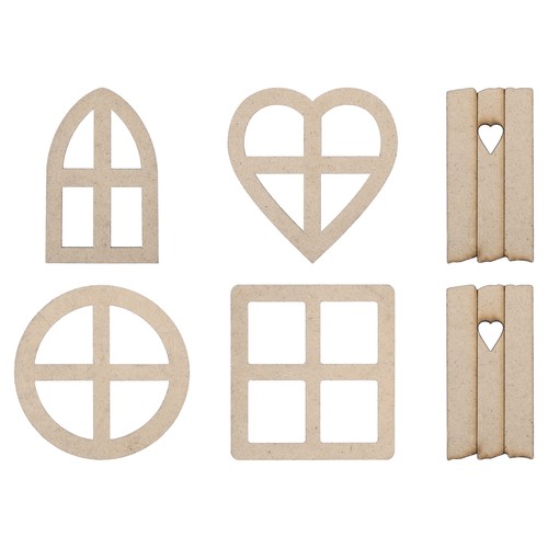 Bois fée porte fenêtre - bois,