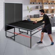 8ft Black Mid-Size Table