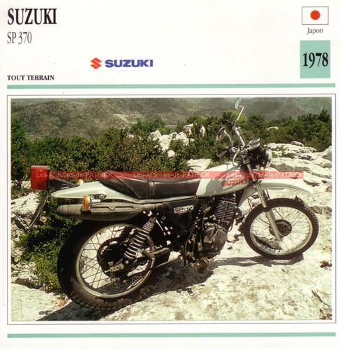 Suzuki 370 sp370 370sp 1978 - sp,