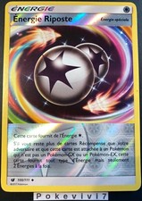 Carte Pokemon ENERGIE RIPOSTE 100/111 REVERSE Soleil et Lune 4 SL4 FR NEUF
