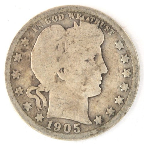 1905 barber quarter dollar - s,
