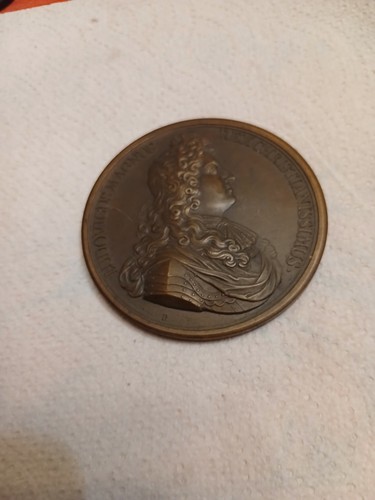 Médaille bronze louis xiv - bronze,