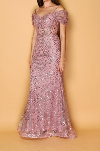 Robe soiree sirene - vieux, rose