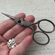 CISEAUX Chat Couture Anciens Authentiques XIXè SEWING Scissors