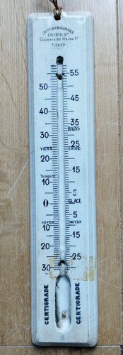 Thermomètre porcelaine ancien - thermomètre,