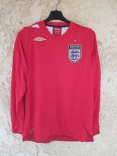 Maillot ANGLETERRE ENGLAND away football shirt UMBRO jersey rouge L/S vintage M