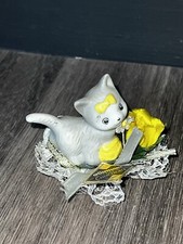 Figurine miniature chaton