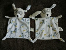 doudou chien masqué gris blanc tigre palmier LOT DE 2  Berdoues IKKS  Etat neuf