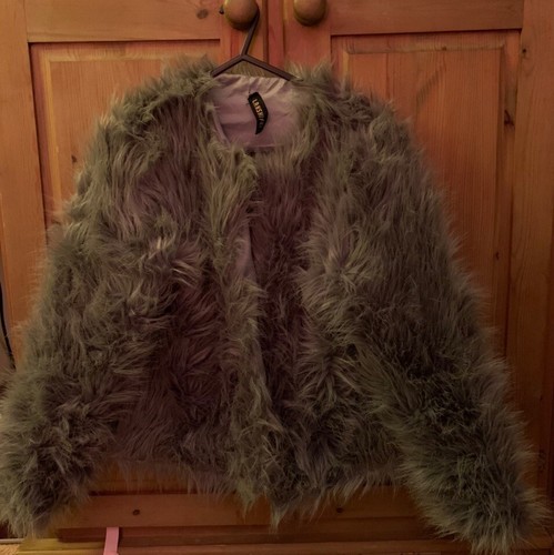 Manteau fourrure gris femme