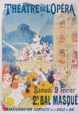 MEUNIER G. THEATRE DE L OPERA 2EME BAL MASQUE 1896 VINTAGE POSTER