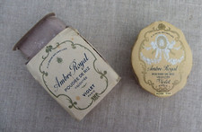 BOÎTE DE POUDRE ANCIENNE - VIOLET PARIS - AMBRE ROYAL - DANS SON CARTON
