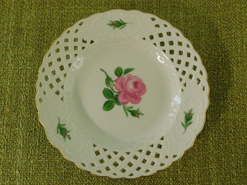 Assiette meissen perforée - meissen,
