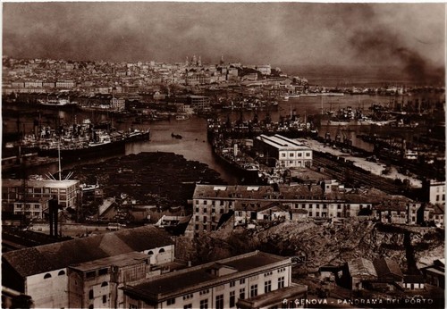 Cpa genova panorama dei - cpa, ak