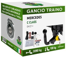 Attelage Démontable Verticale Mercedes C CLASS BERLINE W206 BREAK S206 21+ 7p