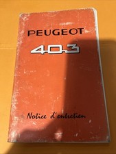 Manuel D’entretien Peugeot 403