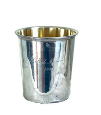 6 timbales anciennes en argent