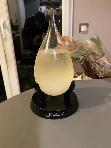 Baromètre cristaux verre - a,