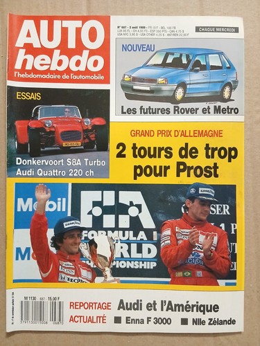 Auto hebdo 687 1989 - hebdo, n°687