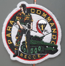 Patch Belgique PARA COMMANDO RECCE 1° PL ORIGINAL VINTAGE Feutrine brodée