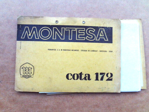 Montesa cota 172 - 172, manual