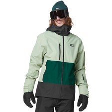 Picture Broader 3L Veste de Ski Hommes Surf des Neiges Snow D'Hiver Vert