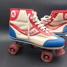 Paire de Patins à Roulettes vintage ROLLET / Roller - Années 80 - Taille 43