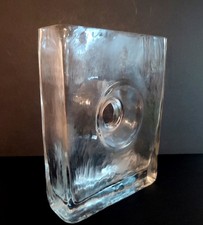 VASE EN VERRE DESIGN MODERNISTE SCANDINAVE ATTRIBUÉ À CHRISTIAN TORTU ??