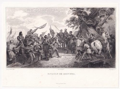 Gravure xixe bataille - xixe, de