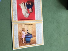 CALENDRIER ALMANACH PTT 1973 oberthur enfant  dep 70 haute saone 90 belfort 