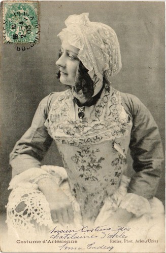 Cpa costume arlésienne - cpa,