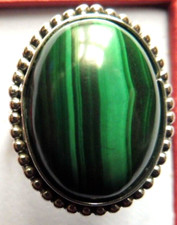 Bague en Malachite