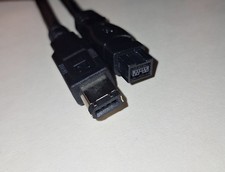 Câble FireWire 400 vers FireWire 800 1m Noir IEEE 1394 E119932-U  AWM 20276 80°C