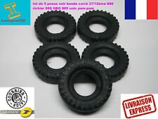 LOT DE 5 PNEUS NOIR crantés