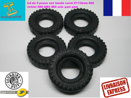 Lot pneus noir crantés - noir,